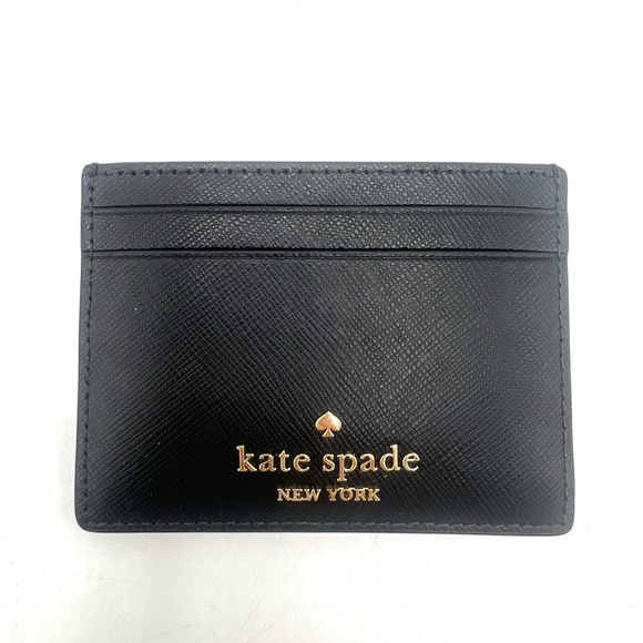 Kate Spade Madison Small Slim Card Holder – Black Saffiano Leather (NWT) - Picture 3 of 7